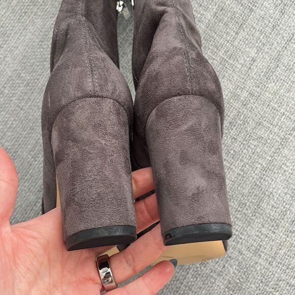Marc Fisher Over the Knee Boots Womens Size 7.5 Ulona Grey OTK Shoes - Picture 7 of 9